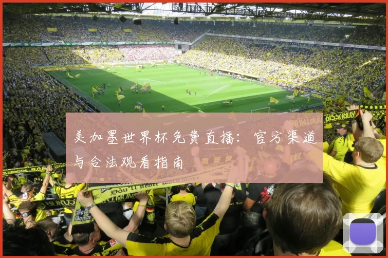 美加墨世界杯免费直播：官方渠道与合法观看指南